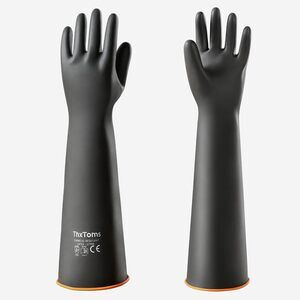Heavy Duty Latex Gloves,Long Rubber Gloves, Chemical Resistant